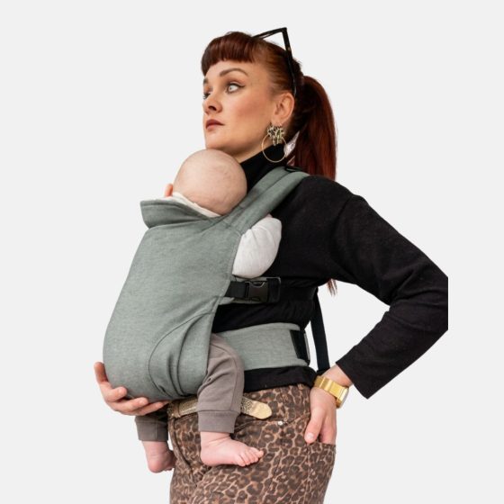 Guizy Vert Brocéliande - Porte-bébé physiologique dès la naissance