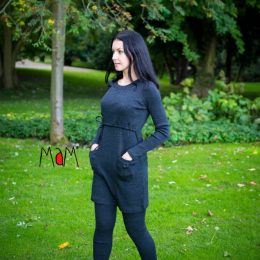 MaM Natural Woollies MotherHood Tunic - tunique en laine femme - Foggy Black