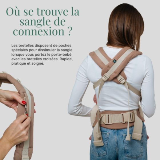 Love and Carry ONE EVO Pecan - Newborn ergonomic baby carrier