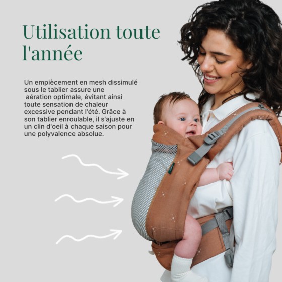 Love and Carry ONE EVO Pecan - Porte-bébé physiologique