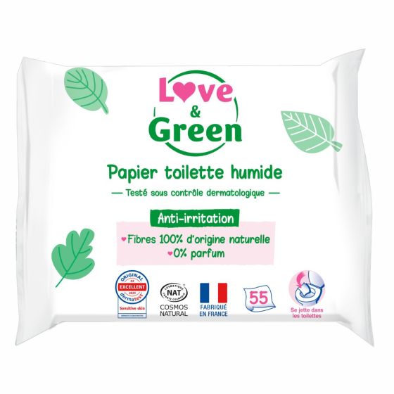 Wipes are hypoallergenic 0% Love and Green Love and Green