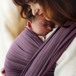 Little Frog Bamboo Rubellite Baby wrap