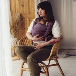 Little Frog Bamboo Rubellite Baby wrap