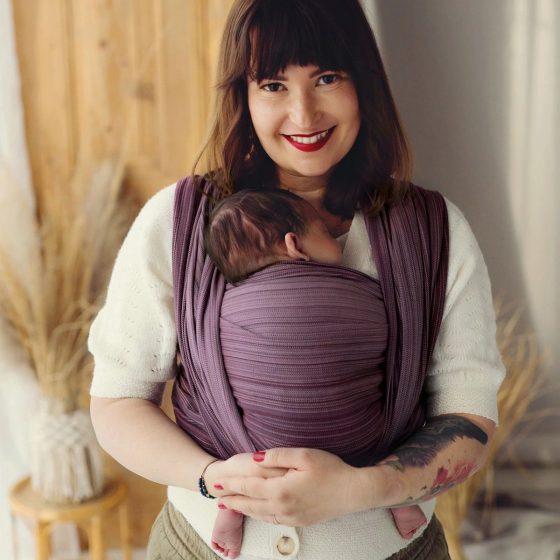 Little Frog Bamboo Rubellite Baby wrap