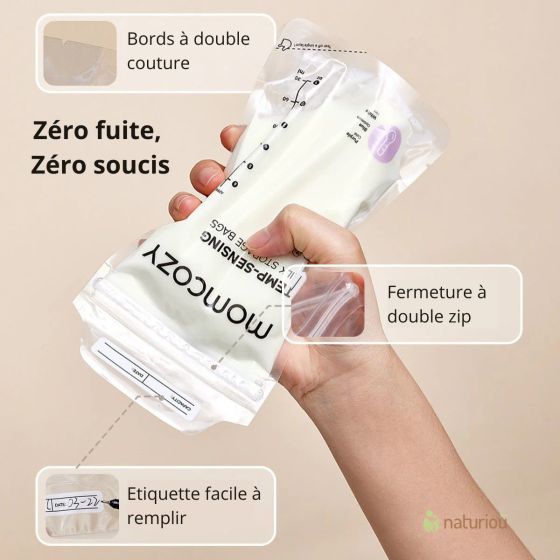 Momcozy Sacs de conservation de lait maternel jetables x120 Momcosy