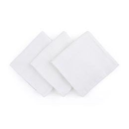 Petite&Mars - Moussy -Set of 3  Bamboo muslin swaddles - White