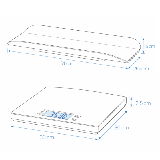 Petite&Mars - LIBRA - Multifunctional 2in1 digital scale