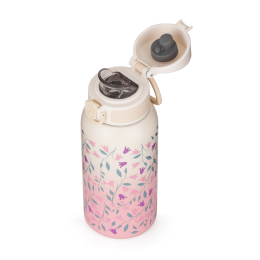 Petite&Mars - 500ml Stainless Steel Insulated Water Bottle - Delicate Flowers