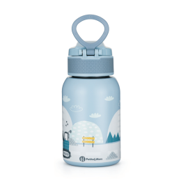 Petite&Mars - Gourde isotherme en acier inoxydable avec paille 350 ml