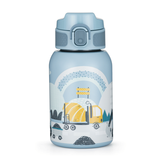 Petite&Mars - Gourde isotherme en acier inoxydable avec paille 350 ml