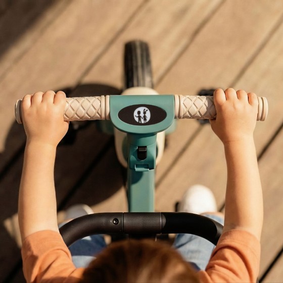 Petite&Mars - Turbo Plus - Tricycle Enfant Multifonctionnel 5en1 Petite & Mars