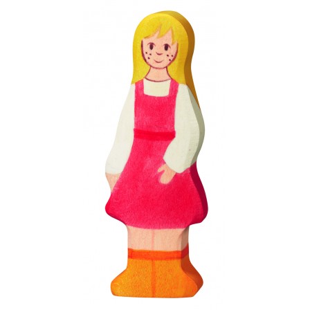 Vache  debout  noire Holztiger