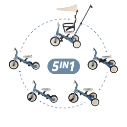 Petite & Mars - Turbo Plus -  Multifunctional tricycle 5in1