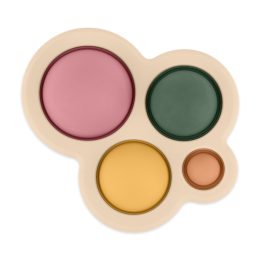 Petite&Mars - Chill out - Silicone pop up teether Fish 6m+ - Dusty Rose