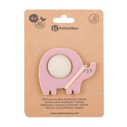 Petite&Mars - Edwin - Jouet de dentition pop up en silicone elephant 6m+