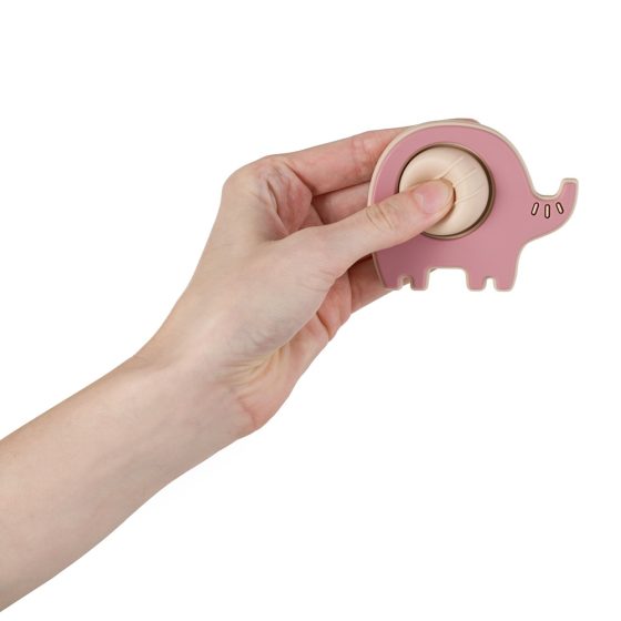 Petite&Mars - Silicone pop up teether Elephant Edwin 6m+