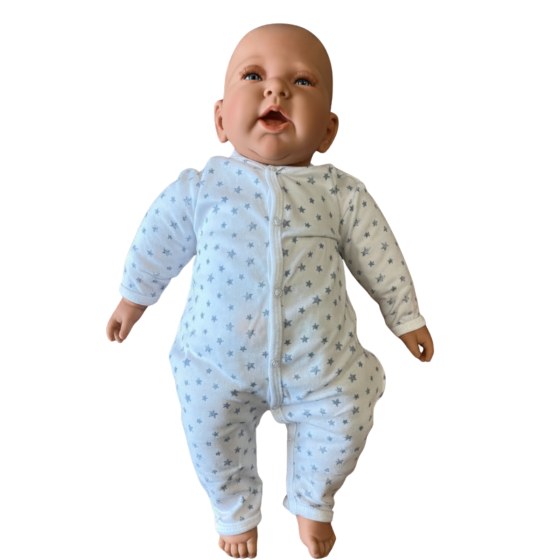 Newbord doll 50cm 1,2 kg - with swing arms and legs