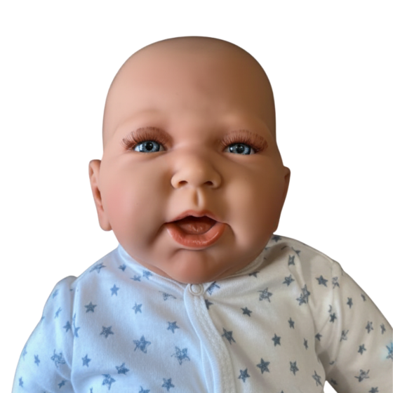 Newbord doll 50cm 1,2 kg - with swing arms and legs