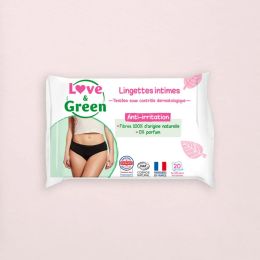 Love and Green Wipes intimate soothing x20 Love and Green