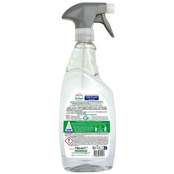 Love and Green Nettoyant écologique salle de bain anti-calcaire au vinaigre ménager Love and Green