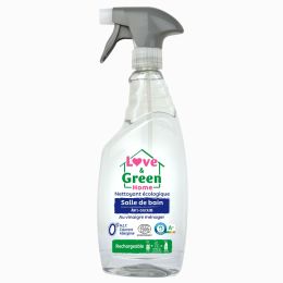 Love and Green Nettoyant écologique salle de bain anti-calcaire au vinaigre ménager Love and Green