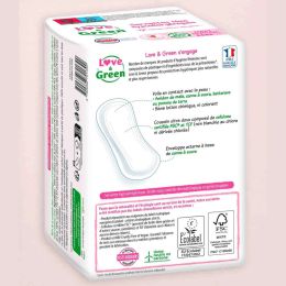 Love and Green Serviettes hygiéniques Hypoallergéniques Maxi Normal x16 Love and Green