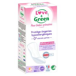 Love and Green protects-briefs Incontinence Hypoallergenic x28 Love and Green