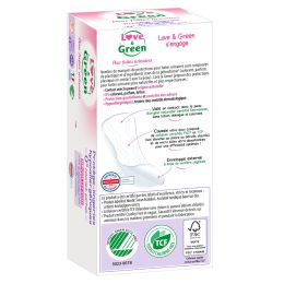 Love and Green Protège-Slips pour Fuites Urinaires ULTRA MINI x28 Love and Green