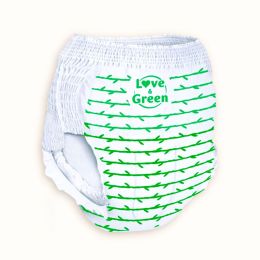 Love and Green Sous-vêtements de nuit écologiques enfants 4-7 ans (17 à 30 kg) x 15