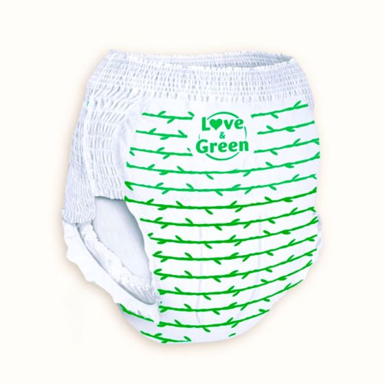 Love and Green Sous-vêtements de nuit écologiques enfants 4-7 ans (17 à 30 kg) x 15 Love and Green