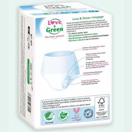 Love and Green Sous-vêtements absorbants écologiques PLUS NUIT – Pour fuites urinaires