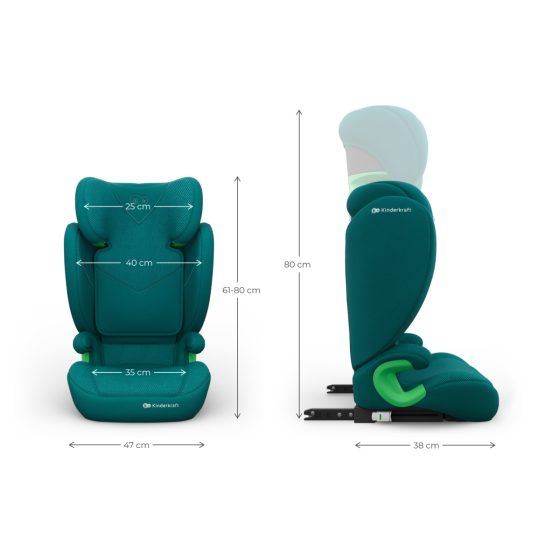 KinderKraft JUNIOR FIX 2 PLUS i-Size Car seat 100 - 150 cm