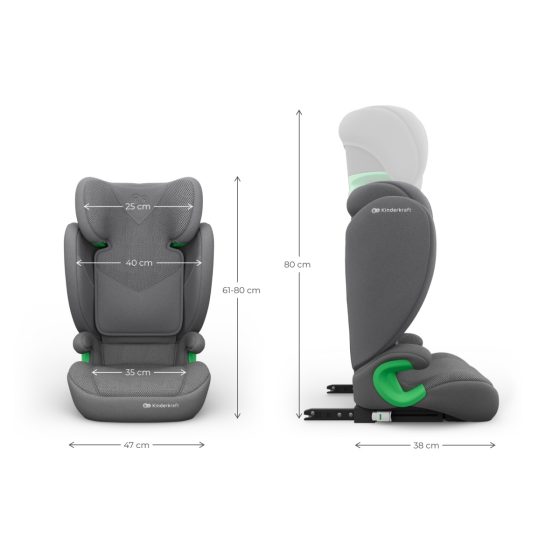 KinderKraft JUNIOR FIX 2 PLUS i-Size Car seat 100 - 150 cm