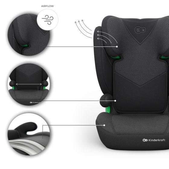 KinderKraft JUNIOR FIX 2 PLUS i-Size Car seat 100 - 150 cm