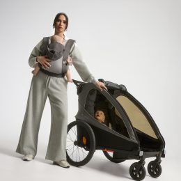 KinderKraft CarryBee - baby carrier mesh - Grey
