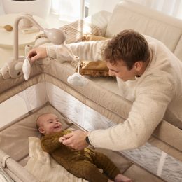 Kinderkraft Leody up - Travel Cot with accessories - Beige