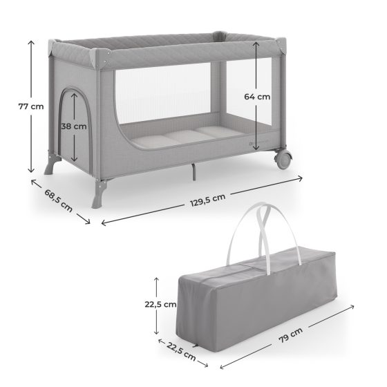 Kinderkraft Leody Up Travel Cot