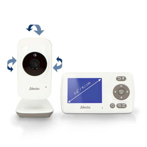 Alecto Babyphone avec caméra et écran couleur 2,4 pouces Alecto