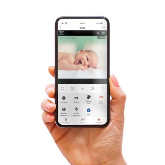 Alecto Babyphone Wi-Fi avec caméra Alecto