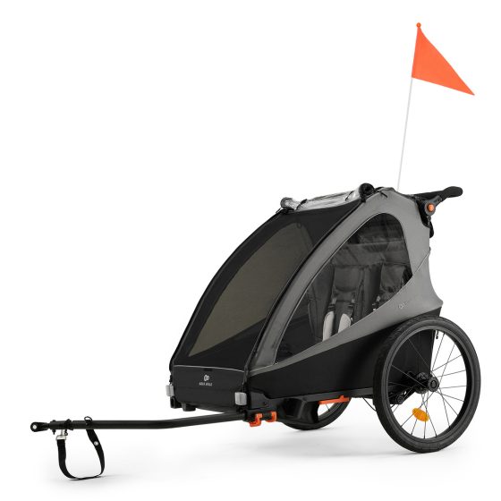 KinderKraft Nava Walk - 2 in 1 Bike Trailer for Kids + Stroller