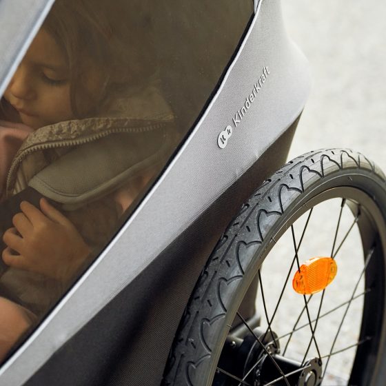 KinderKraft Nava Walk - 2en1 Remorque vélo enfant + Poussette Kinderkraft
