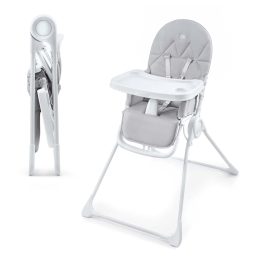 Kinderkraft BINCI -  Foldable High Chair - Gris clair