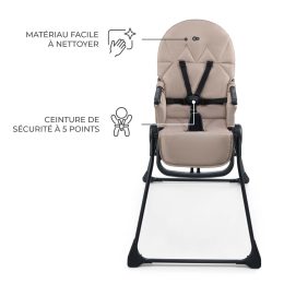 Kinderkraft BINCI -  Foldable High Chair - Beige
