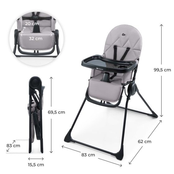 Kinderkraft BINCI -  Foldable High Chair