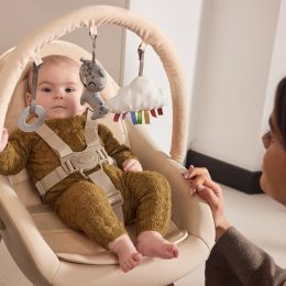 Kinderkraft FINI UP - High Chair for Babies and Children's Chair - Beige