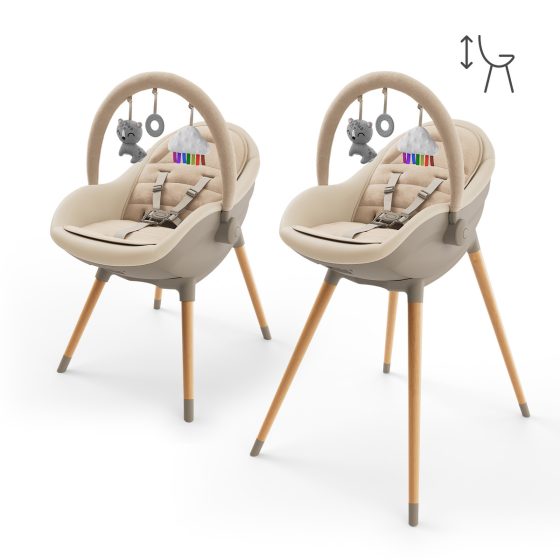 Kinderkraft FINI UP - High Chair for Babies and Children's Chair