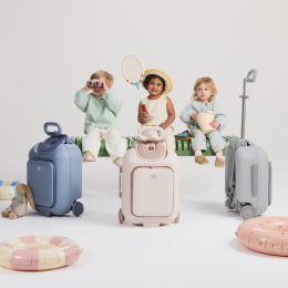Kinderkraft CABBY 2-in-1 Ride-On Suitcase for Kids with Seat