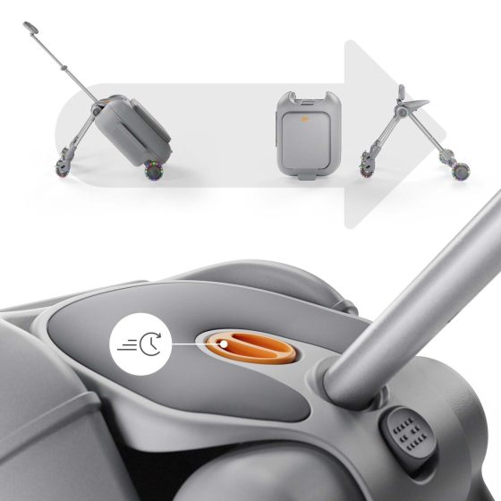 Kinderkraft CABBY 2-in-1 Ride-On Suitcase for Kids with Seat