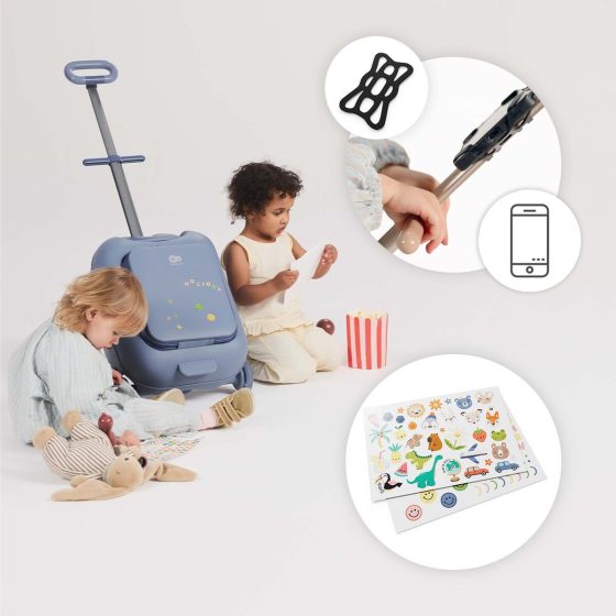 KinderKaft CABBY - Valise cabine enfant avec assise 2 en 1 Kinderkraft