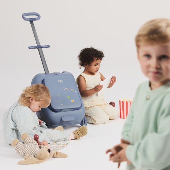 KinderKaft CABBY - Valise cabine enfant avec assise 2 en 1 Kinderkraft